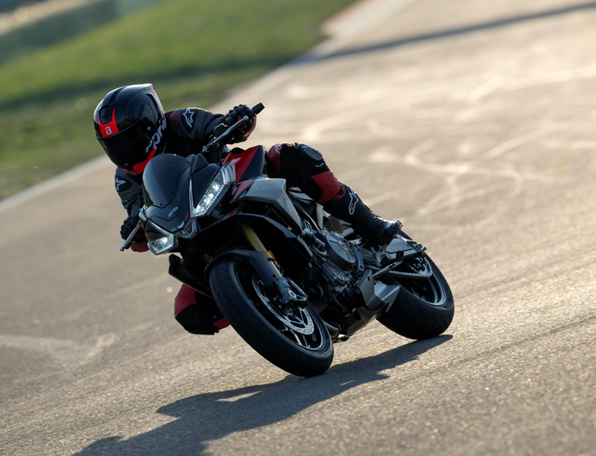 Moteur bicylindre de l'Aprilia Tuono 660